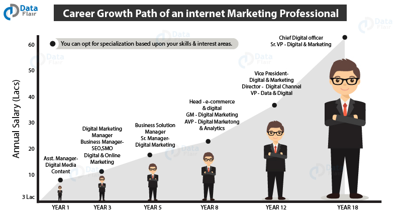 Career path for internet marketing professionals