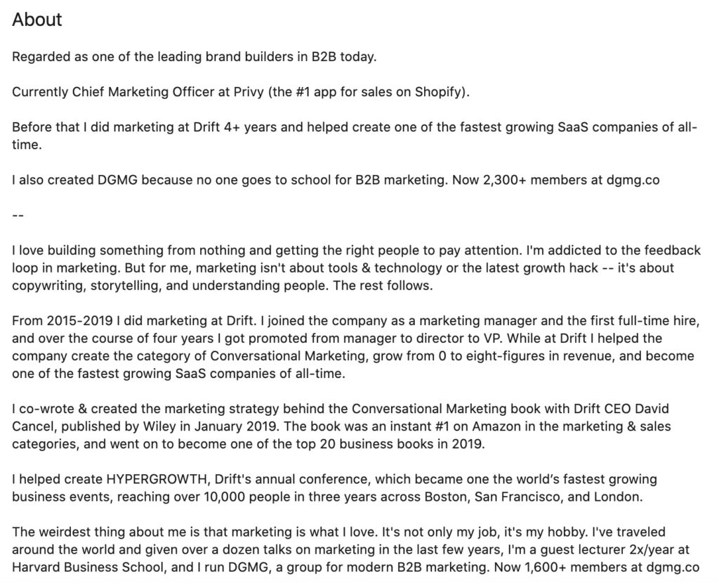 Los mejores perfiles de Linkedin de ventas.