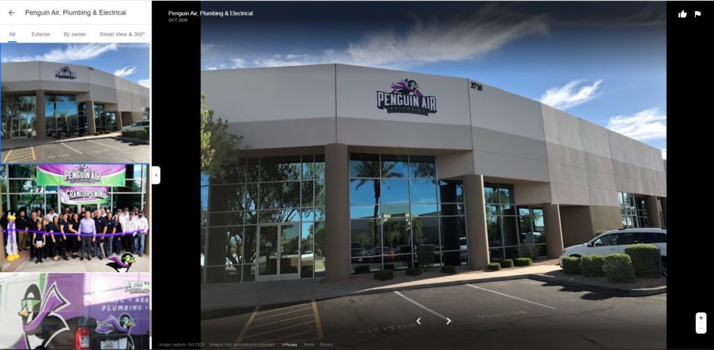 Google My Business 電工公司的照片