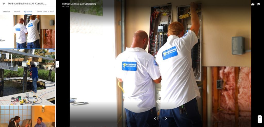 Google My Business 電工工作的照片