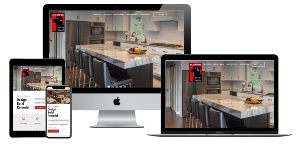 Site responsive pentru antreprenor de remodelare