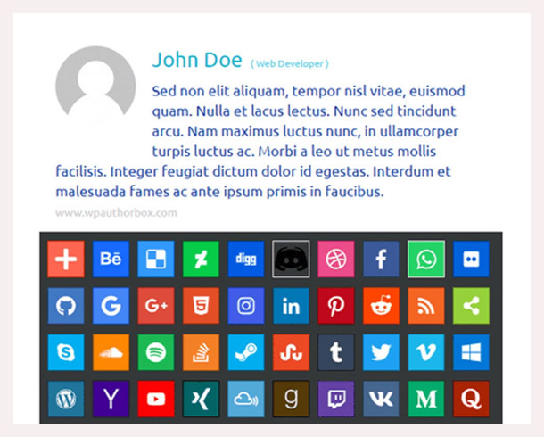 Aussehen der Autorenbox