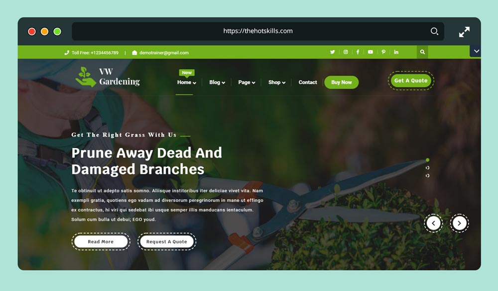 temas de wordpress de jardinería gratis