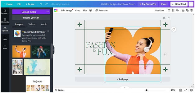 desain media sosial di canva