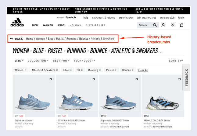 Migas de pan basadas en la historia