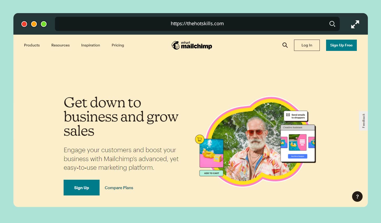 Blog di email marketing di MailChimp