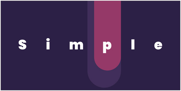 디자인을 단순하게 유지