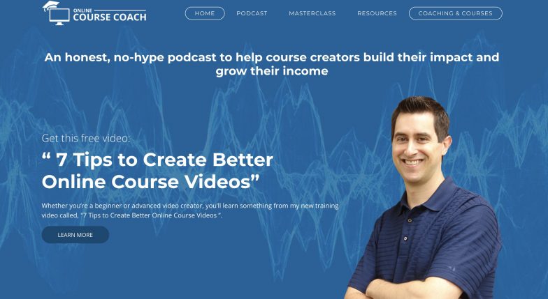 Jeff Long'un koçluk programı satış sayfası