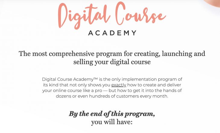 Dijital Kurs Akademisi açılış sayfası