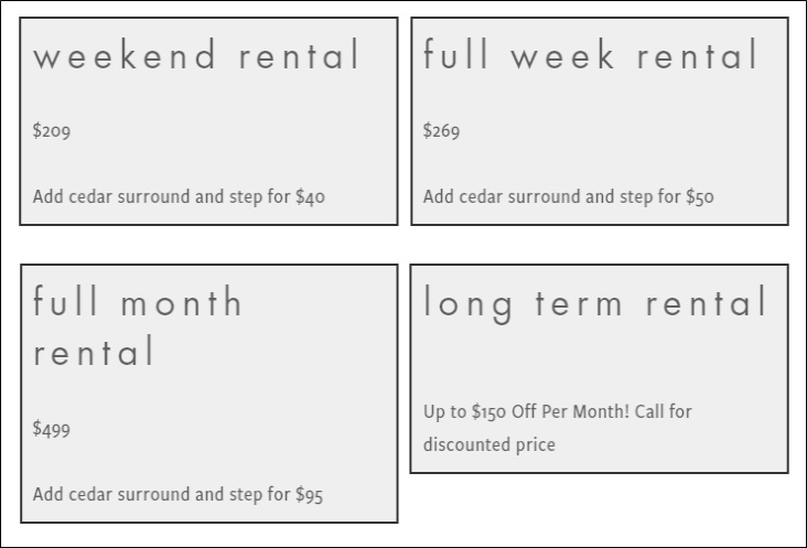 harga sewa bak mandi air panas