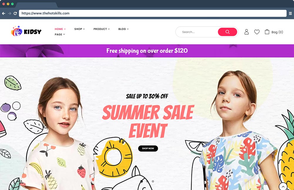 Kidsy – Magazin pentru copii și magazin pentru copii tema WooCommerce