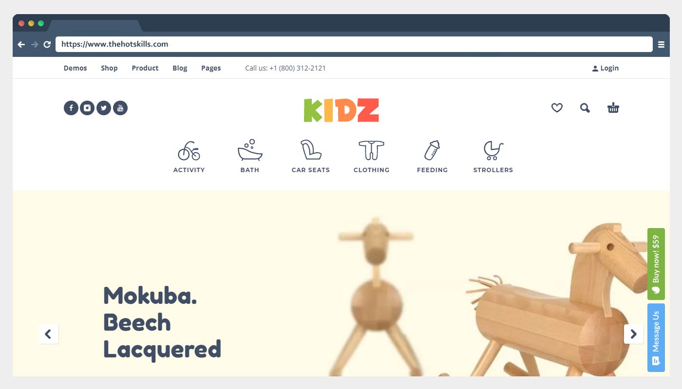 KIDZ - Tema magazin pentru copii și magazin pentru copii