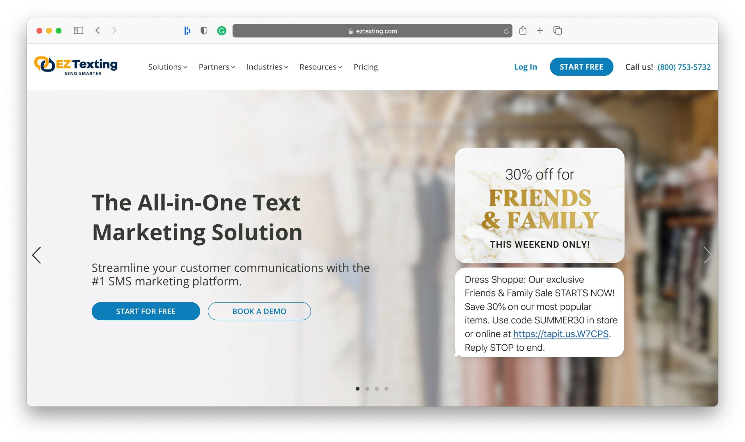 EZテキストメッセージSMSマーケティングツール