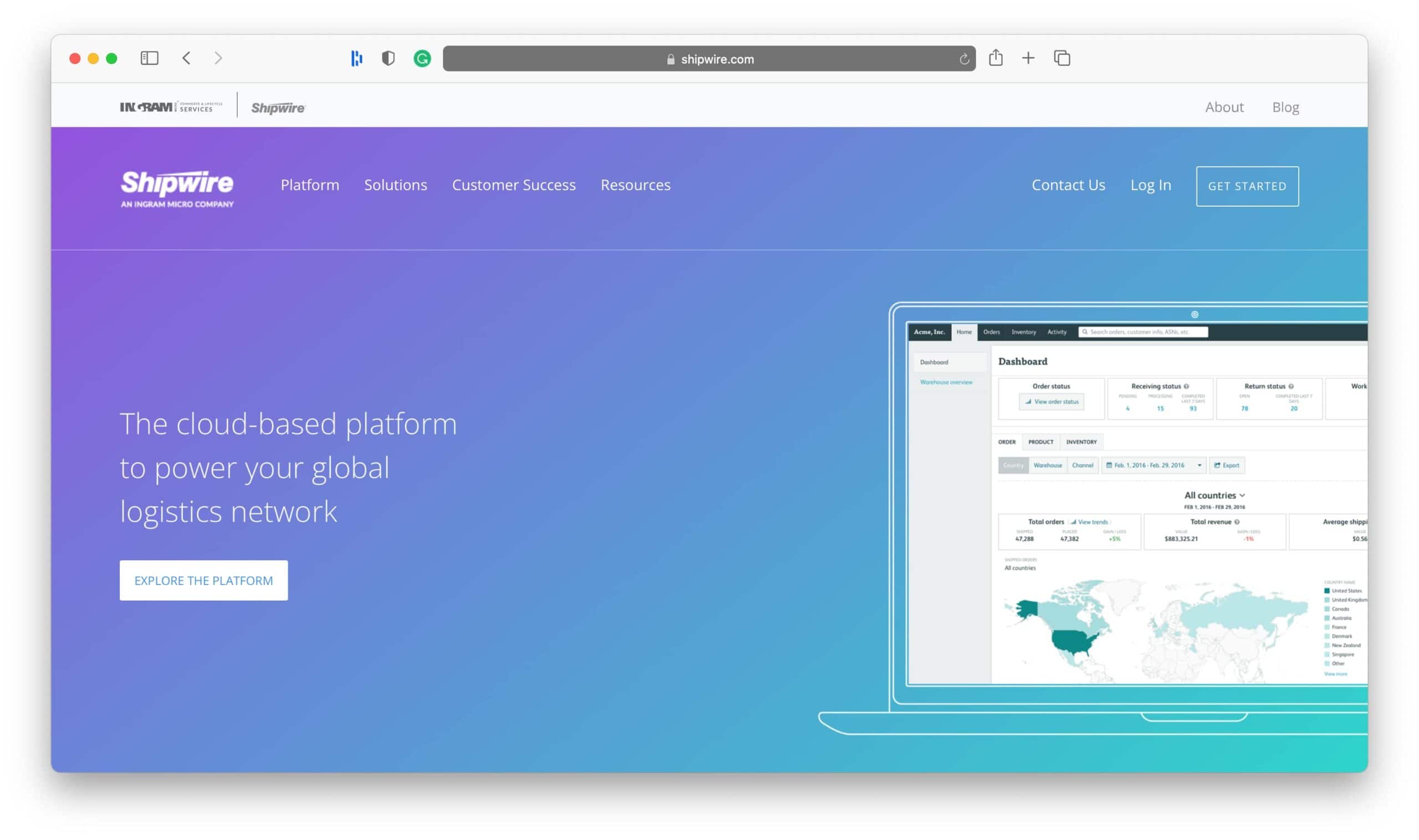 Exécution des petites entreprises Shipwire