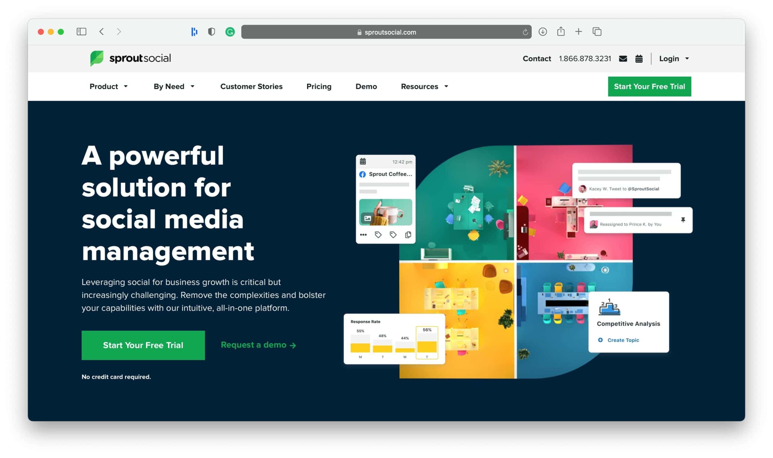 Strumento di pubblicazione sui social media di Sprout per i marchi