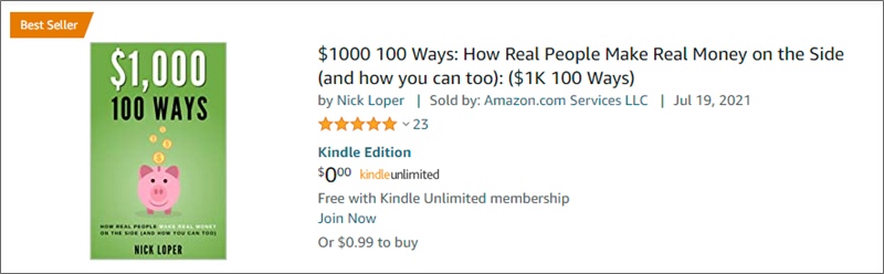 статус бестселлера в результатах поиска amazon