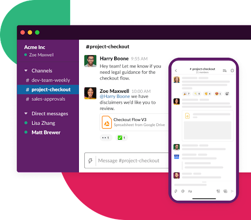 Slack для совместной работы