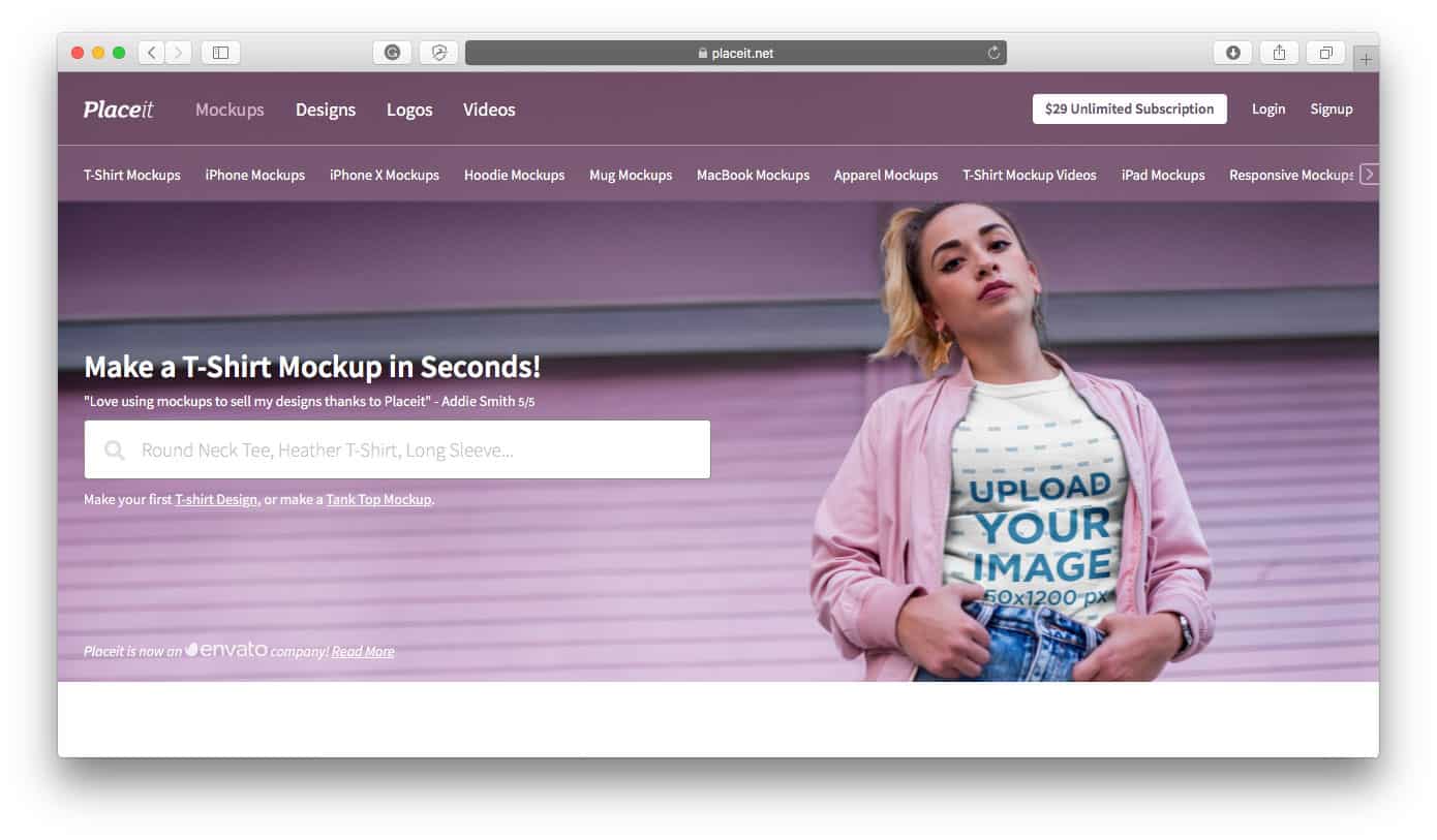 Modèles de t-shirts PlaceIt