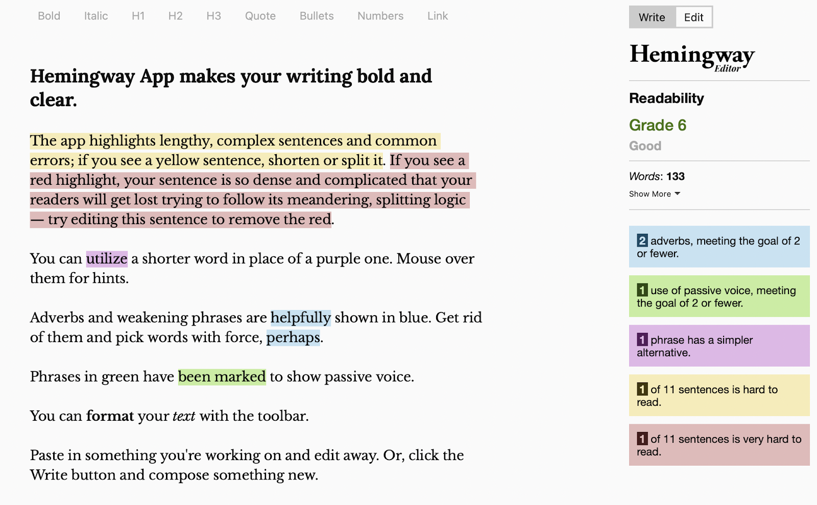 Приложение Хемингуэя