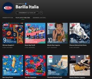 قائمة تشغيل Barilla Italia Spotify هي Youtility