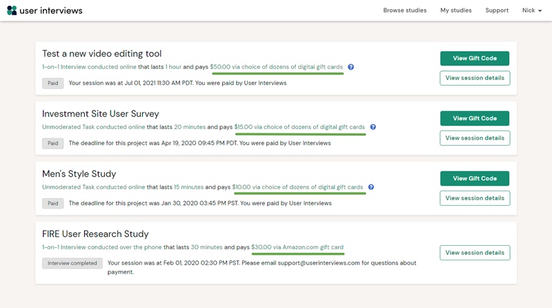 ผู้ใช้สัมภาษณ์การศึกษาของฉัน
