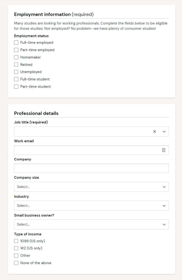 สัมภาษณ์ผู้ใช้แบบฟอร์มการรับข้อมูลระดับมืออาชีพ