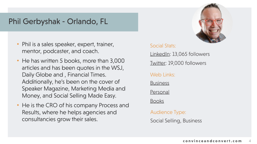 Esempio di dossier KOL