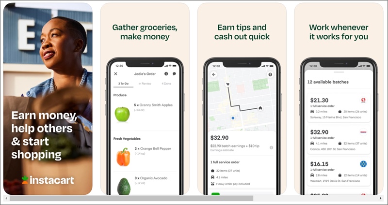 instacart 购物者应用程序