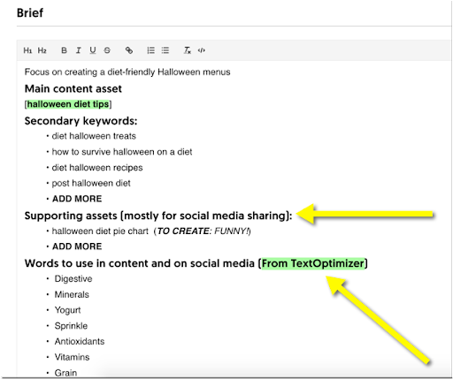 Función de campañas de contenido de ContentCal