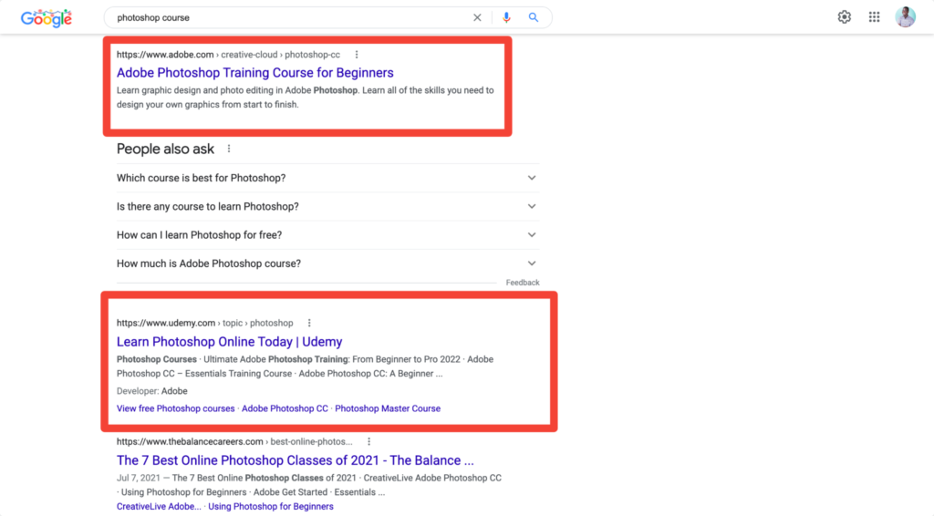 어도비 포토샵 코스
