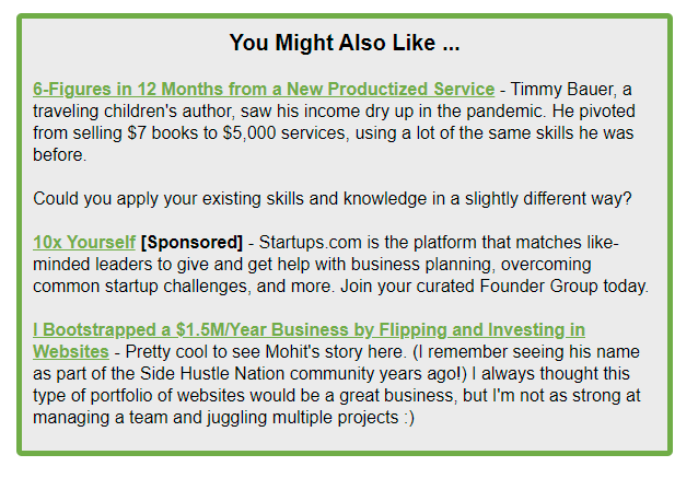 esempio di annuncio newsletter