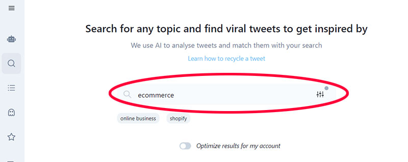 Pencarian TweetHunter