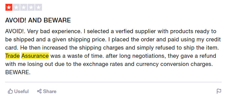 アリババ貿易保証