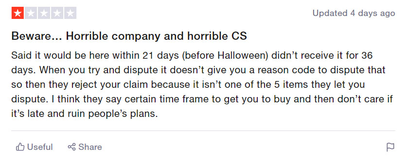 AliExpress Późna Wysyłka