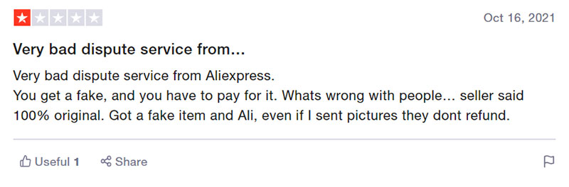 AliExpress podróbka