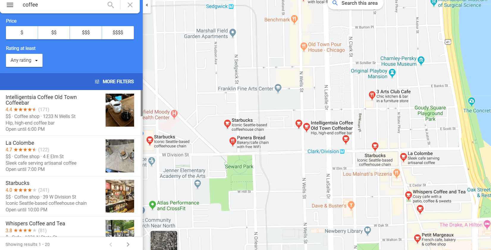 Wygrana w wyszukiwaniu lokalnym – Mapa Google