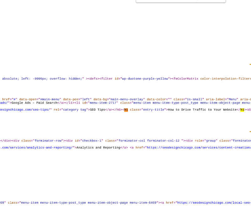 H1 태그는 무엇입니까