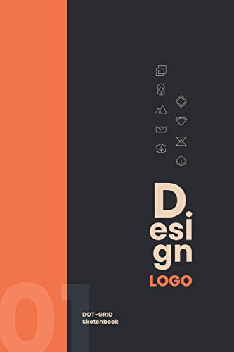 LOGO DESIGN Dot-Grid Sketchbook: Sketsa Desainer Grafis profesional berukuran 6x9