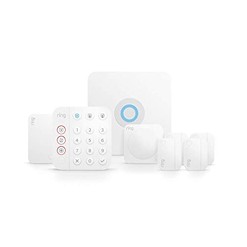 Ring Alarm 8-piece kit (Gen ke-2) – sistem keamanan rumah dengan pemantauan profesional 24/7 opsional – Bekerja dengan Alexa