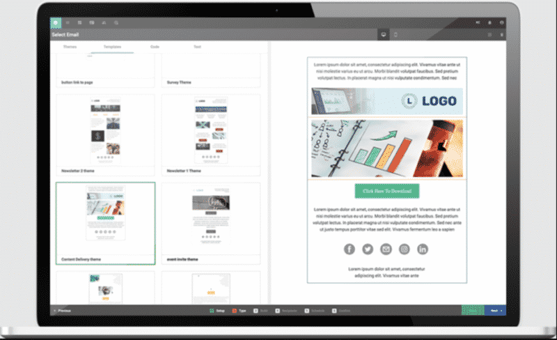 منشئ البريد الإلكتروني في Sugar Market (عبر SugarCRM)
