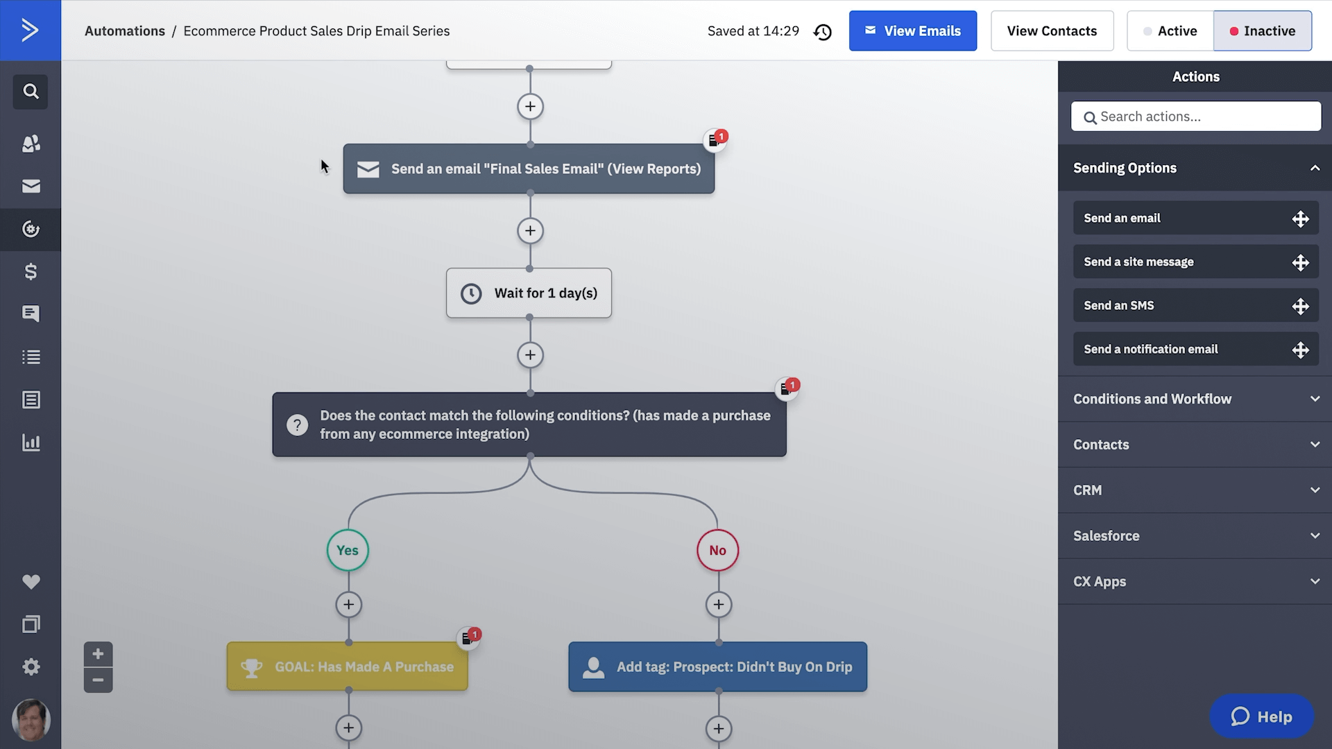 سوق ActiveCampaign | وصفات الأتمتة وسير عمل البريد الإلكتروني