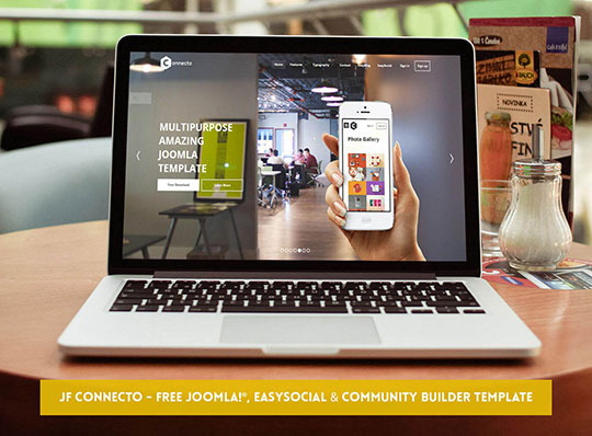 JF Connecto - Șabloane Joomla gratuite JoomForest