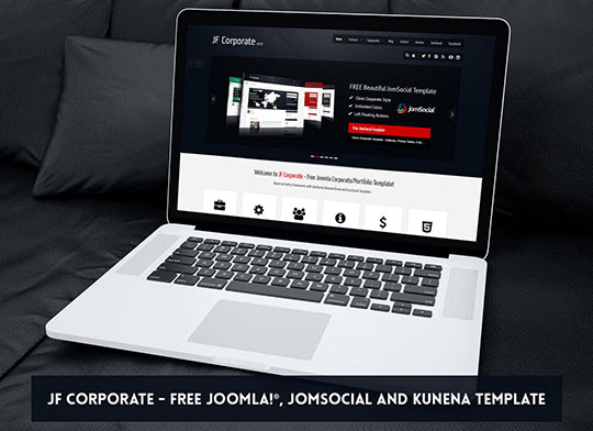 JF Corporate - Șabloane Joomla gratuite JoomForest