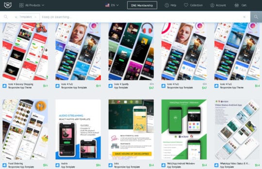 mobile-app-templates — Маркетинговые ресурсы для продвижения бизнеса