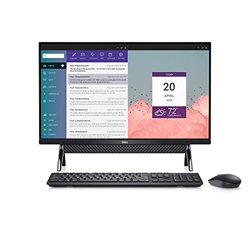 Dell Inspiron 7700 27-inci All in One Desktop Computer - Layar FHD (1920 x 1080), Webcam Pop-Up, Intel Core i7-1165G7, RAM DDR4 12GB, HDD 1TB, Grafik Intel Iris Xe, Windows 11 Pro - Hitam