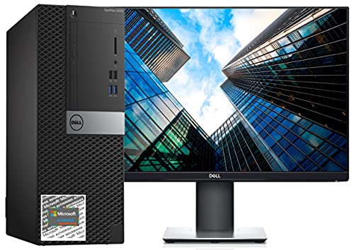 Dell Optiplex 3040 Tower Desktop PC Intel i5-6500 3.2GHz. RAM DDR3 16GB, 512GBSSD, WiFi, dengan Dell 24-inci P2419HLCD Windows 10 Pro (Diperbarui)
