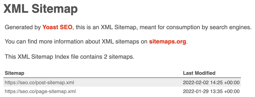 profondeur du sitemap seo