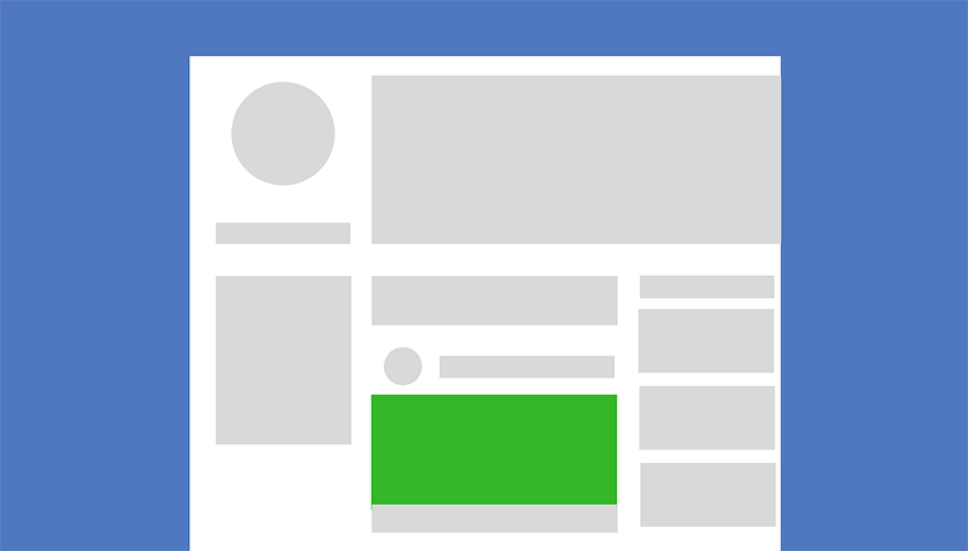 Миниатюра прямоугольного изображения на бизнес-странице