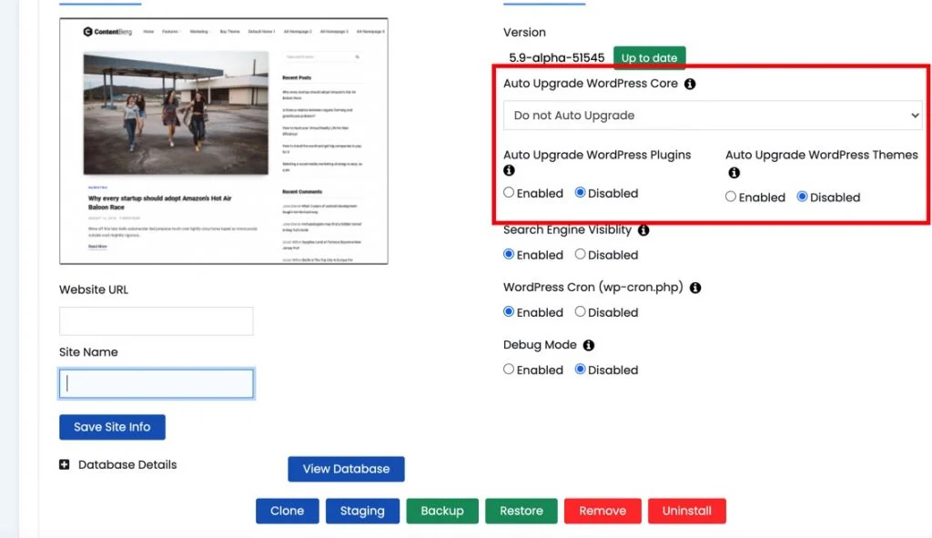 включить автообновление для вордпресс