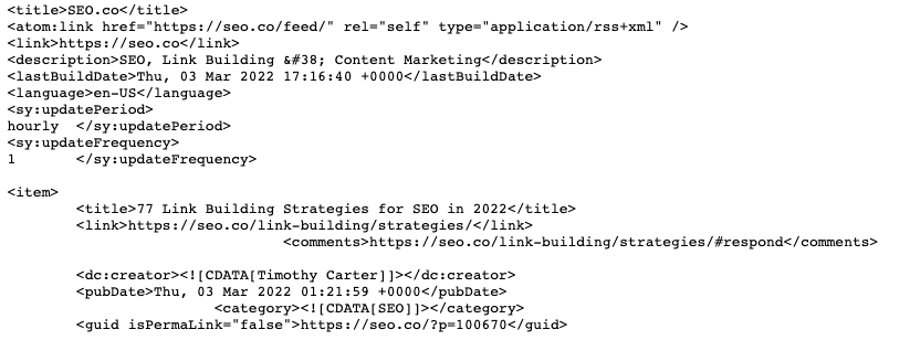 Sitemap-Feed für SEO für Anfänger